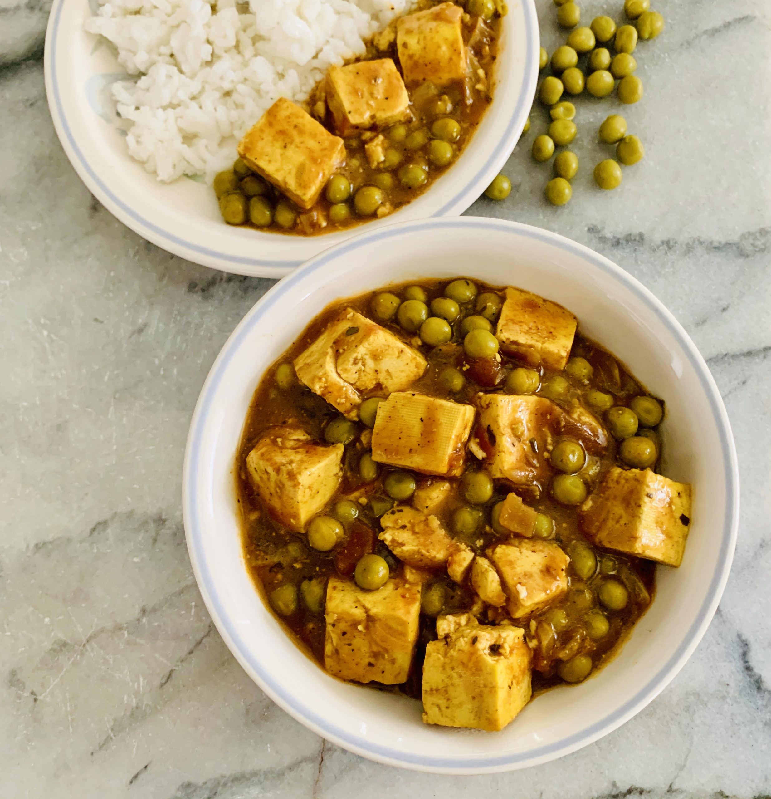 LowCalorie Tofu and Peas Curry ShantEposts